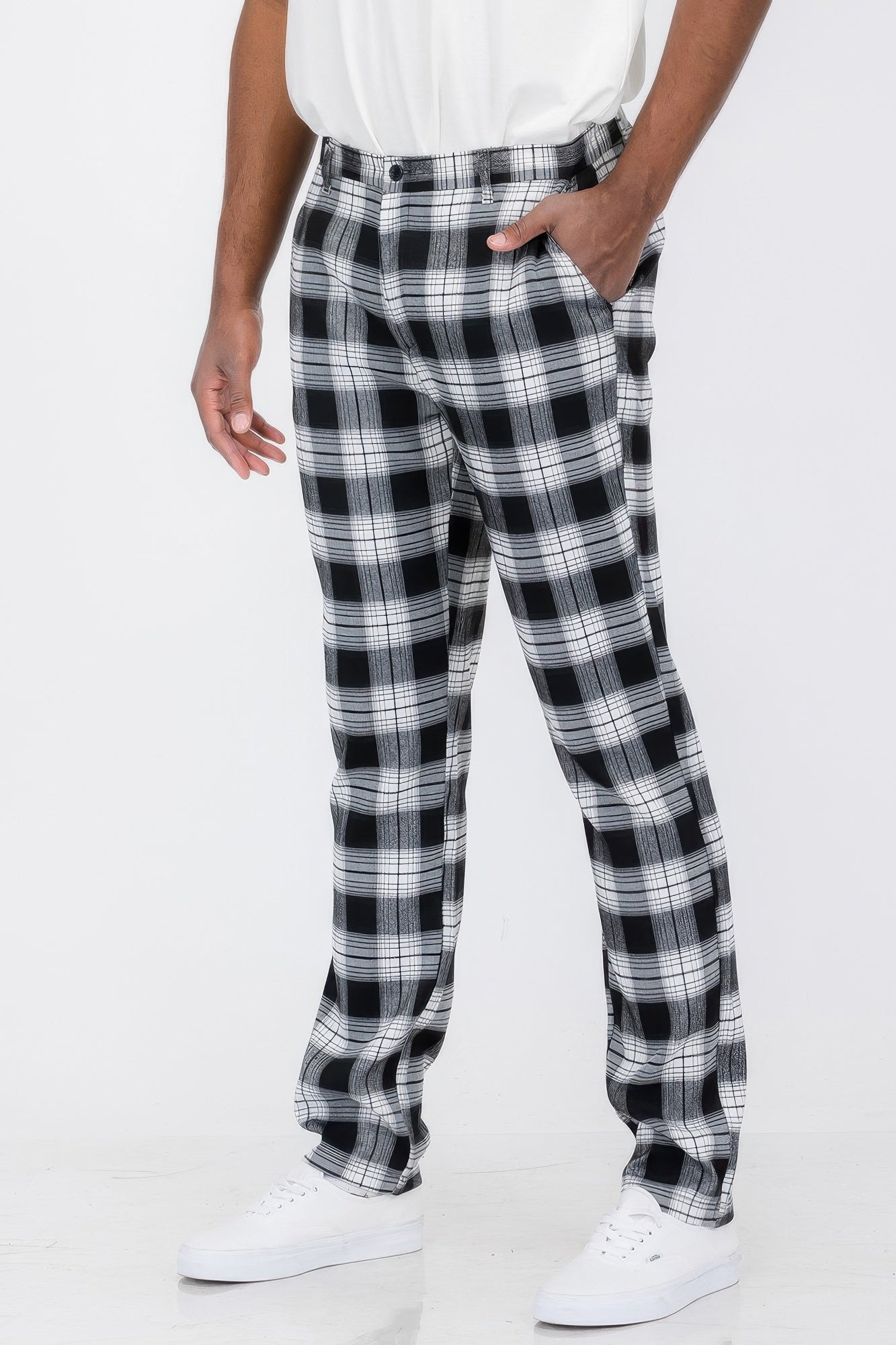 Men's Plaid Trouser Pants 2