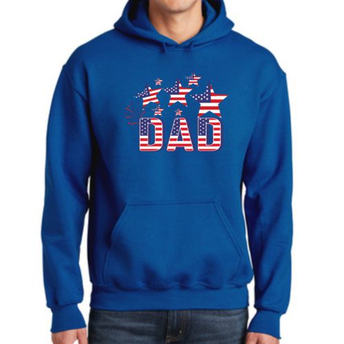Mens Hoodie Dad Independence Day 4th Of July Celebration