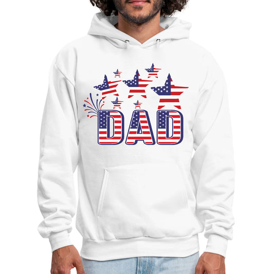 Mens Hoodie Dad Independence Day 4th Of July Celebration