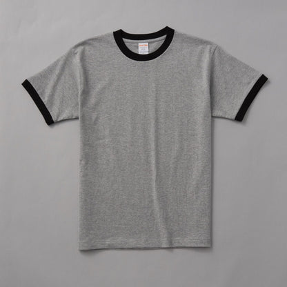 Men's Ringer Tee Athletic Sport Shirt two tone color short sleeve t-shirt Cotton Scoop Neck T-shirt