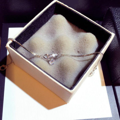 New American Fashion 18k Gold Plated Silver Jewelry Charm Crystal CZ Ring Bracelet Diamond Rhinestone Circle Bangle Bracelet