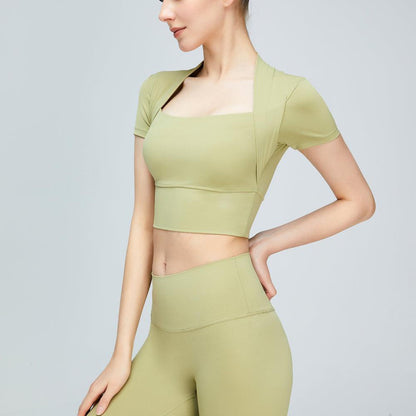 Short Sleeve Cropped Sports Top