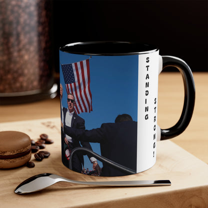 Trump Standing Strong Mug - Accent Mug