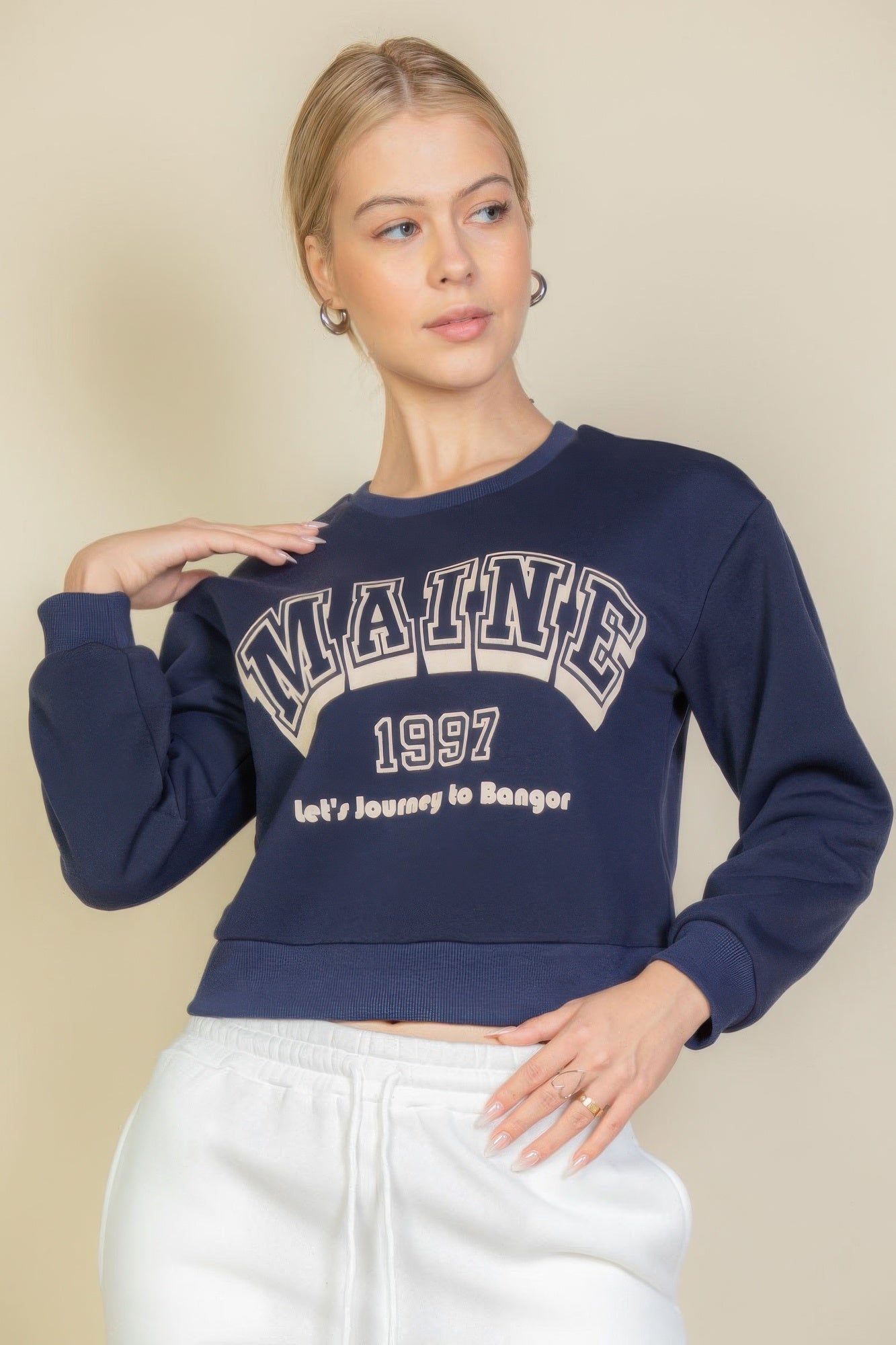 Graphic Drop Shoulder Sweatshirt