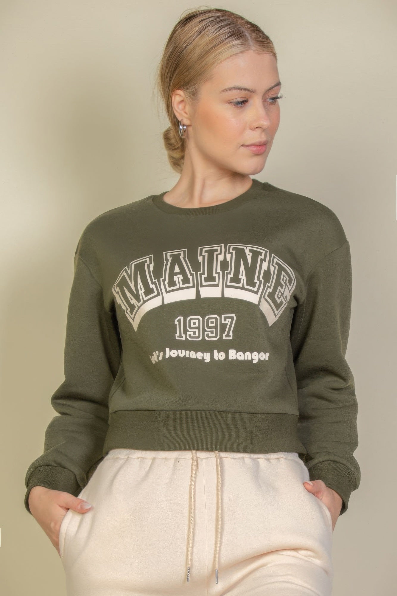 Graphic Drop Shoulder Sweatshirt