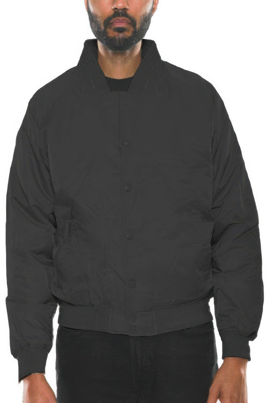 Men's Polyester Windbreaker Winter Bomber Jacket