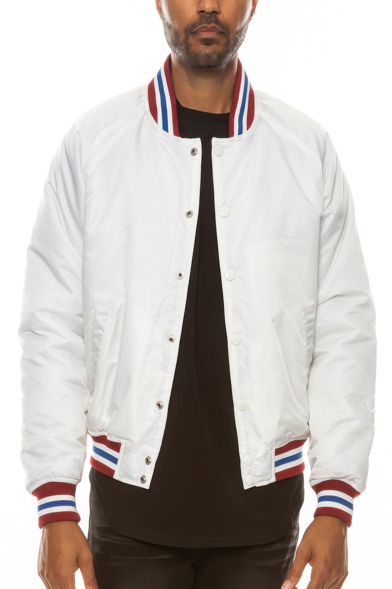 Men's Polyester Windbreaker Winter Bomber Jacket