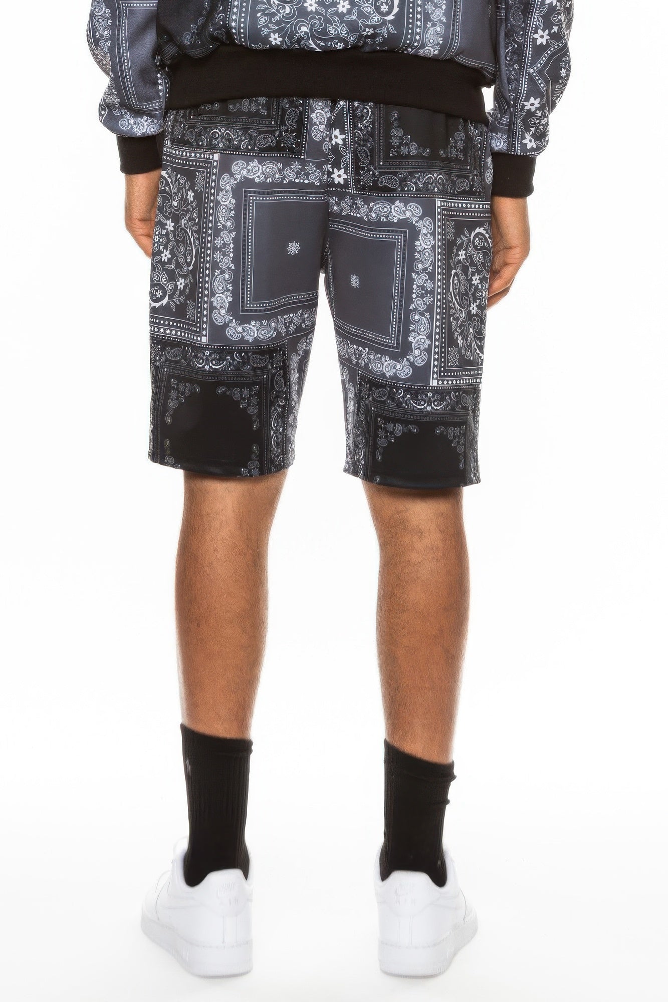 Men's Paisley Bandana Print Shorts