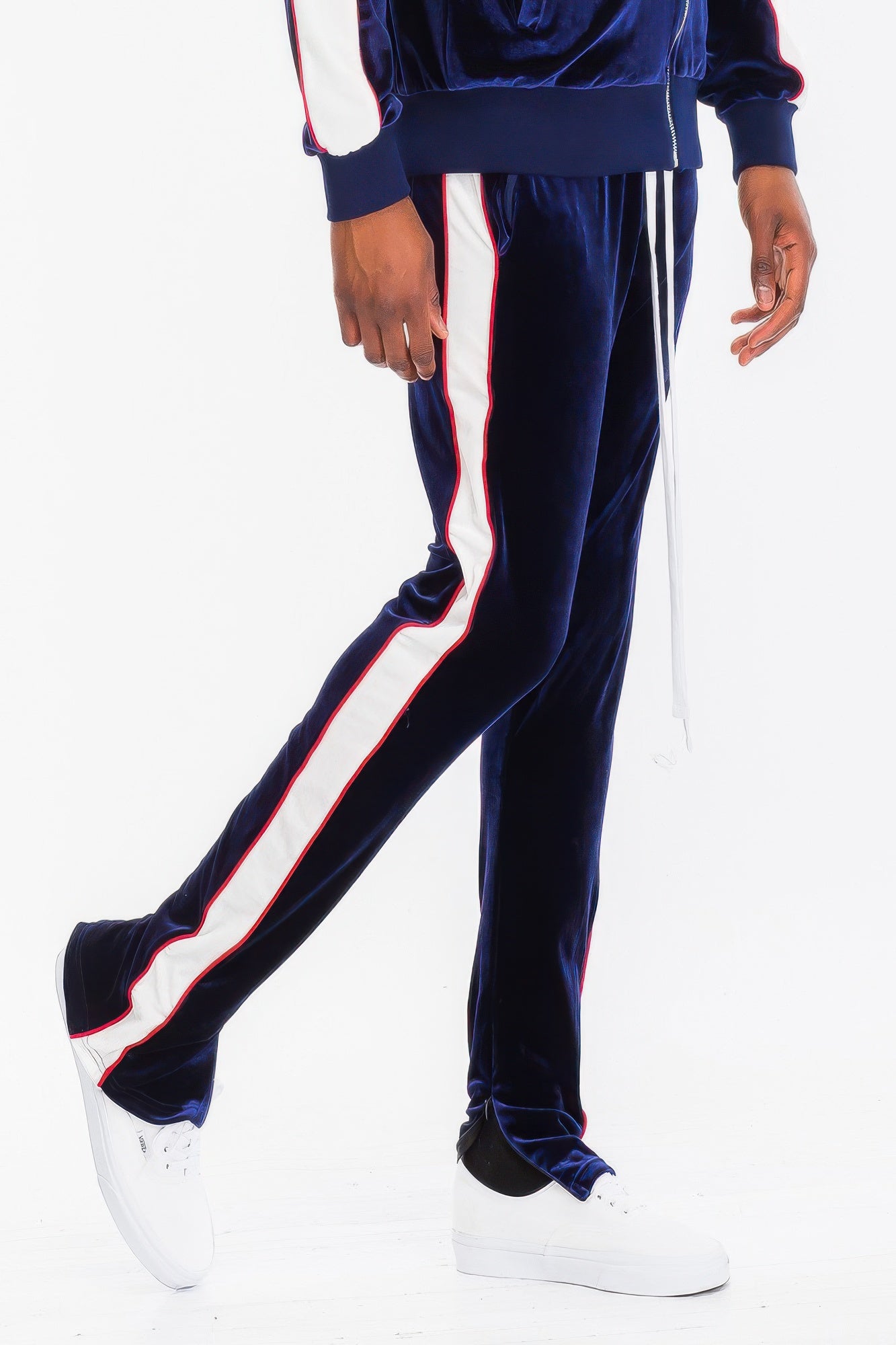 Men's Velour Track Jacket And Track Pant Set