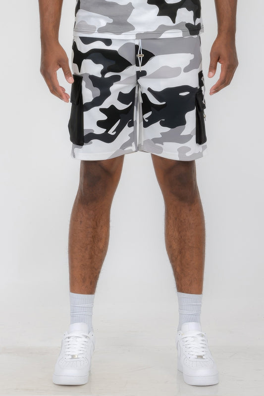 Men's Full Camo Sweat Shorts