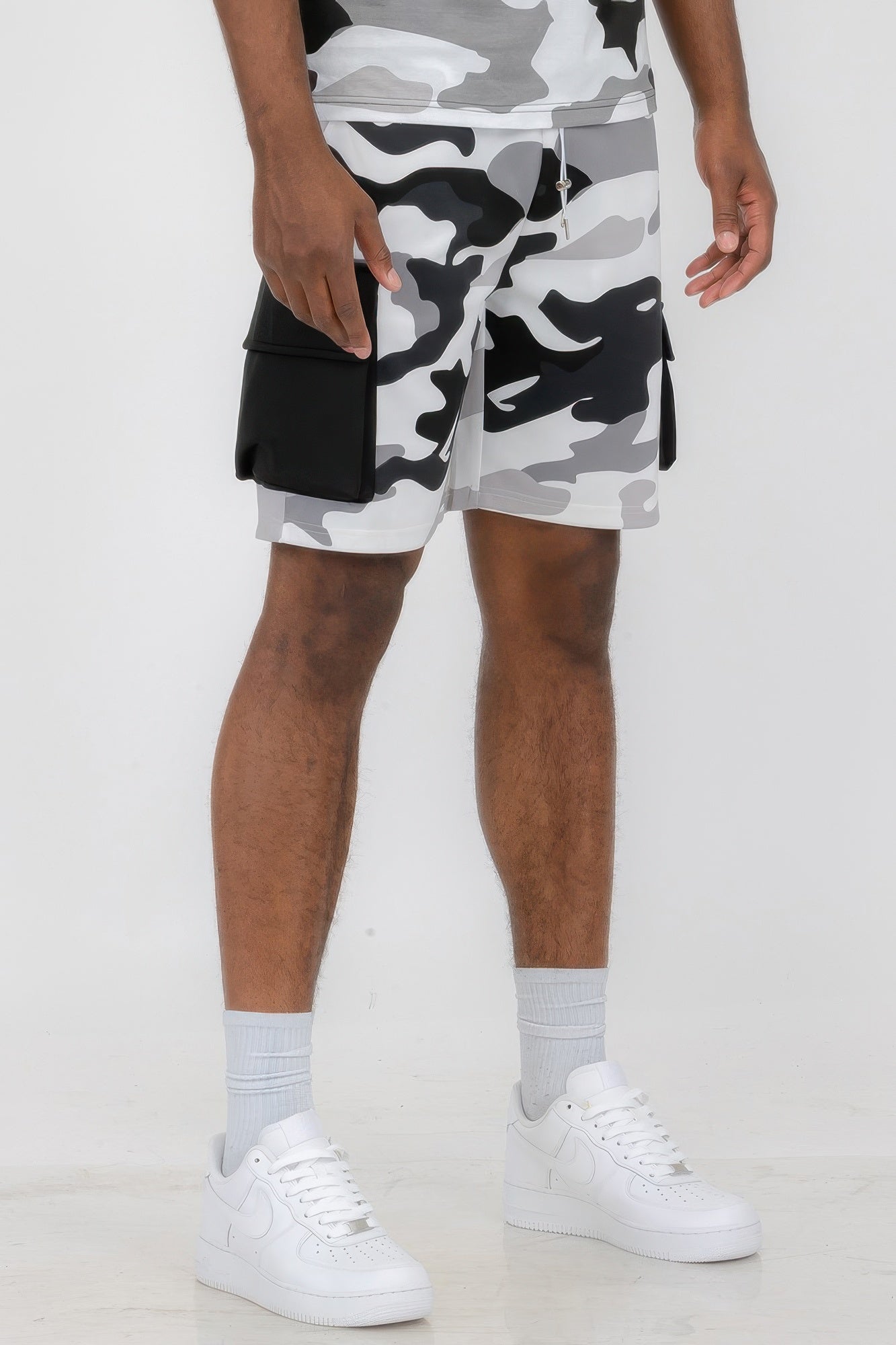 Men's Full Camo Sweat Shorts