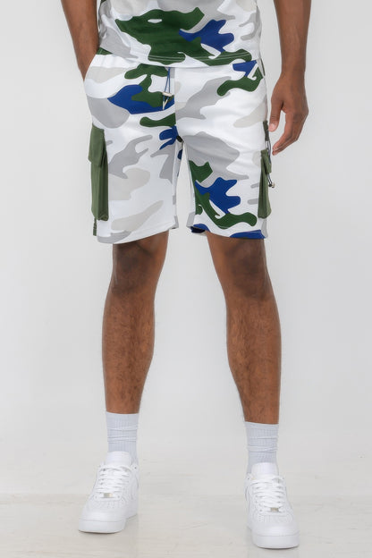 Men's Full Camo Sweat Shorts