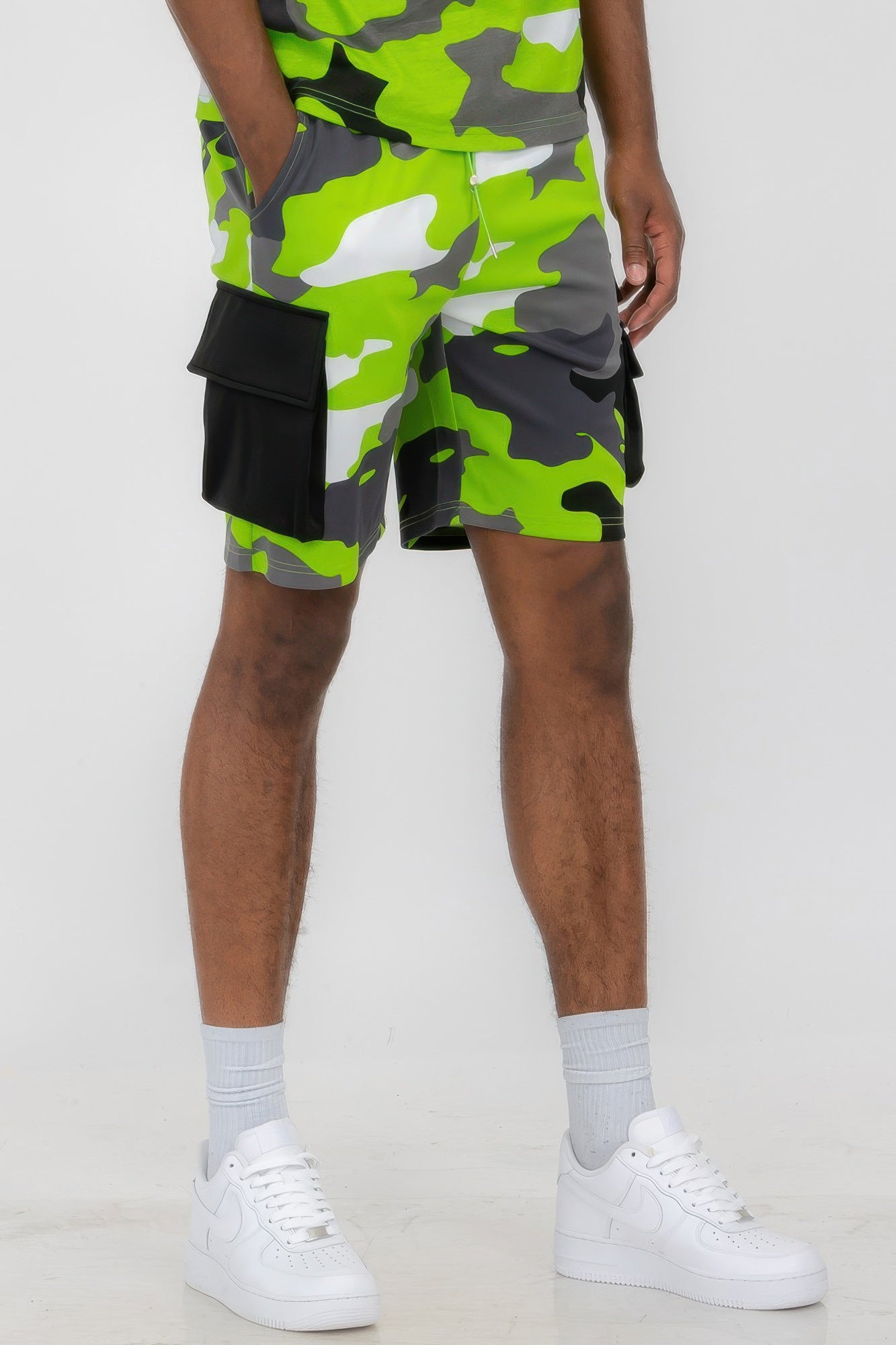 Men's Full Camo Sweat Shorts