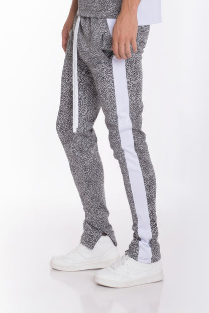 Elephant Print Track Pants