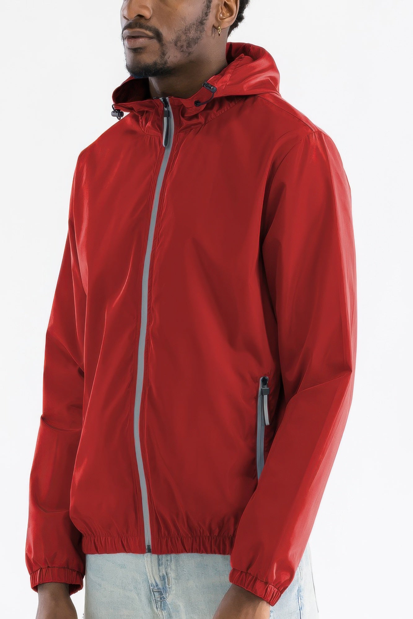 Light Weight Hooded Water Proof Reflective Jacket