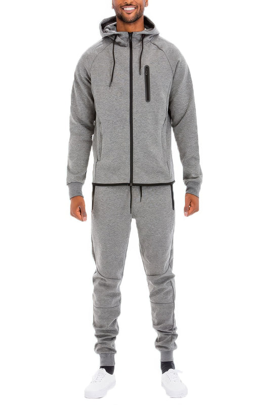 Men's Full Zip Sweat Pant Sweat Set