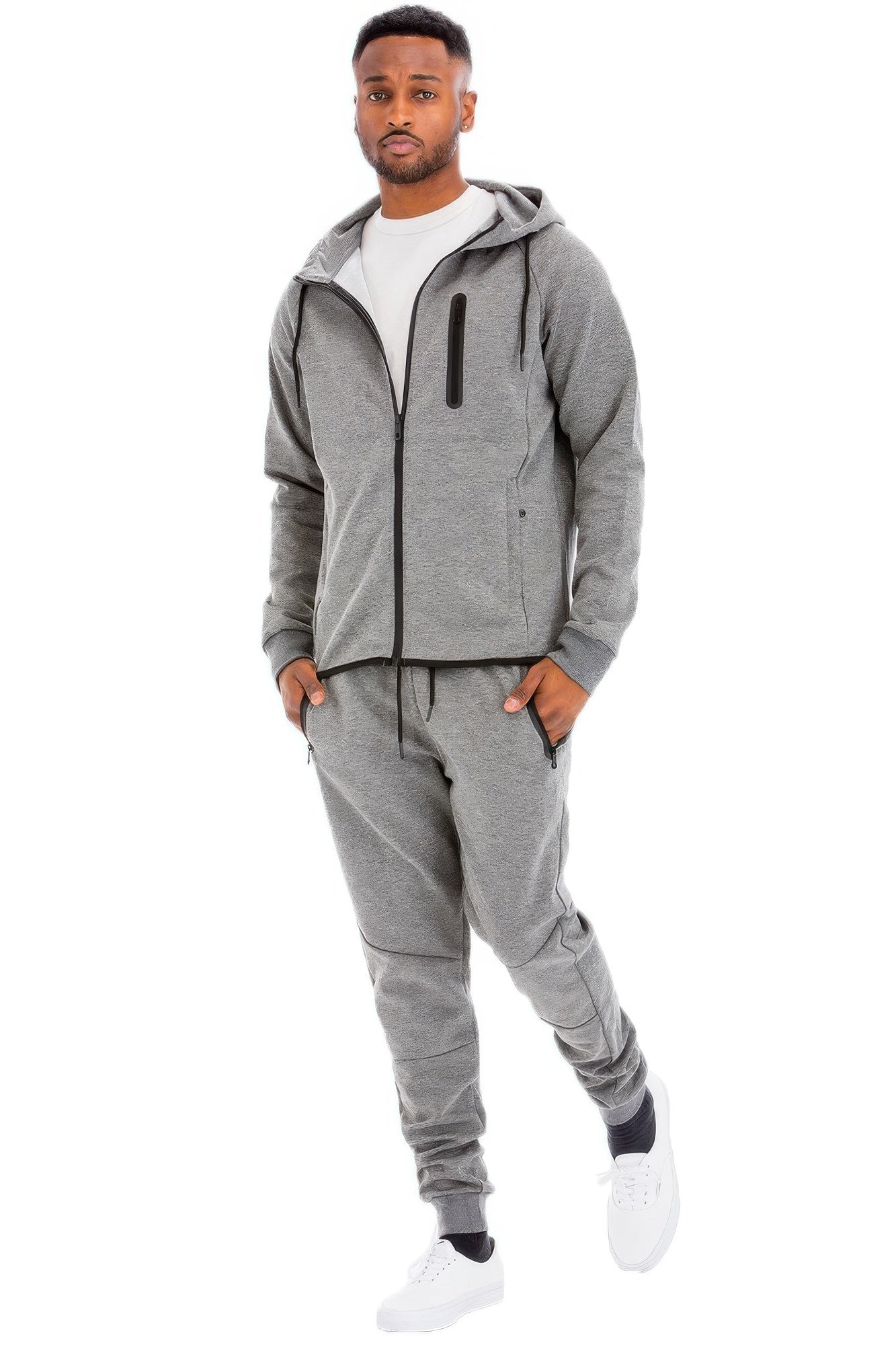 Men's Full Zip Sweat Pant Sweat Set