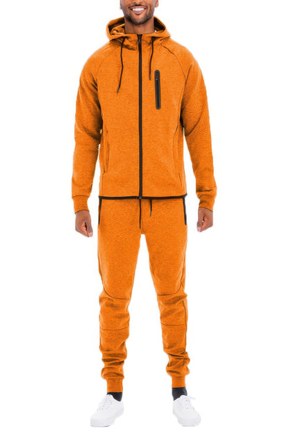 Men's Full Zip Sweat Pant Sweat Set