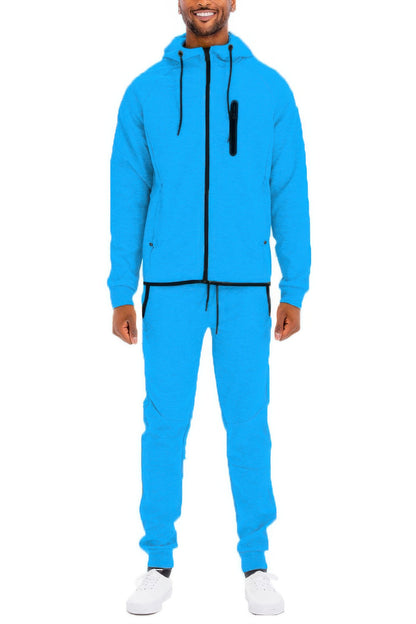 Men's Full Zip Sweat Pant Sweat Set