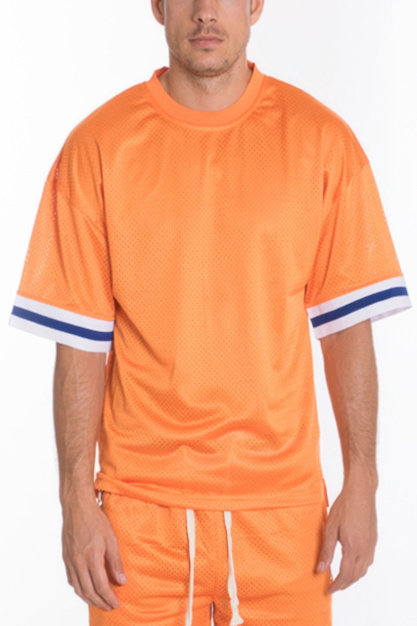 Mesh Sleeve Tape Athletic T-Shirt