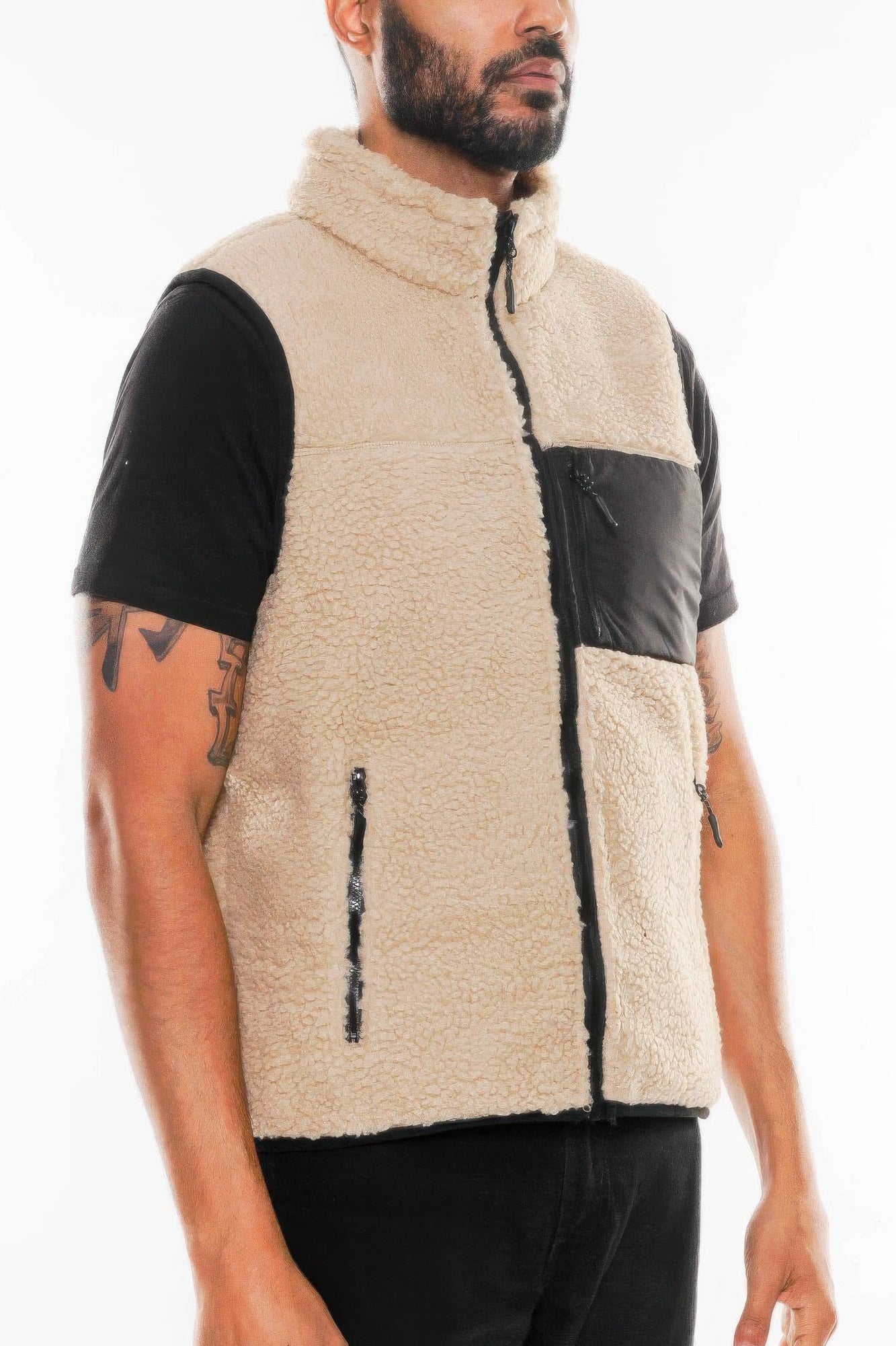 Padded Sherpa Fleece Vest