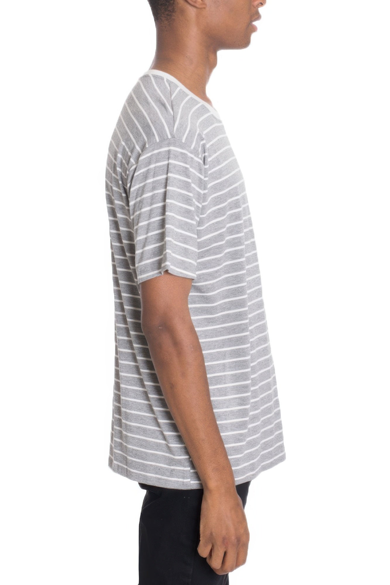 Men's Striped Short Sleeve Shirt