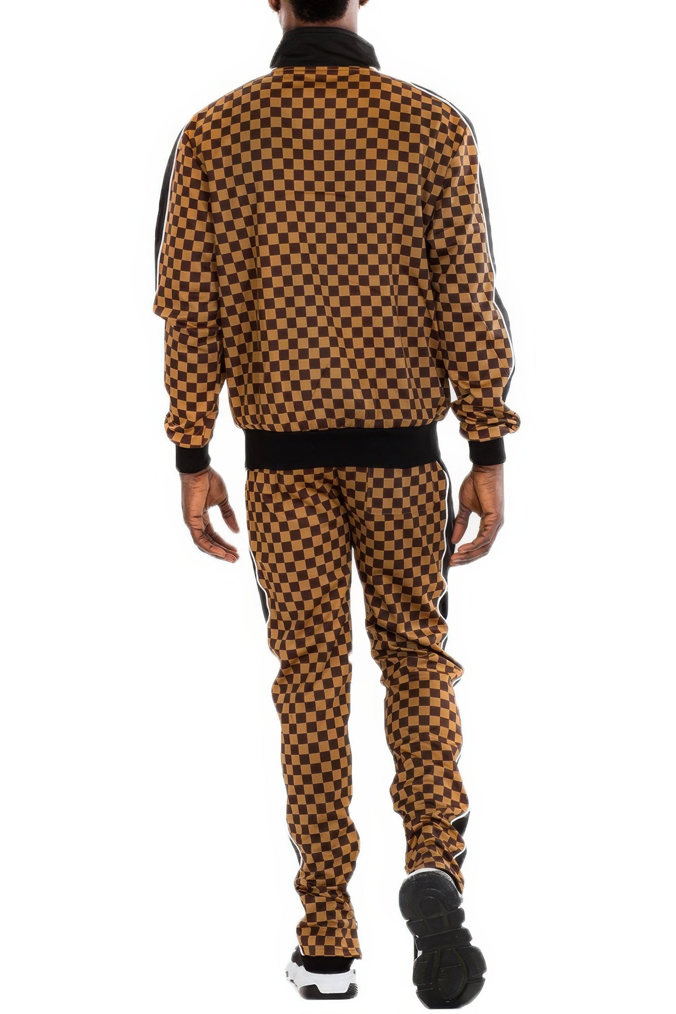 Rich Checkered Track Pants & Jacket Set