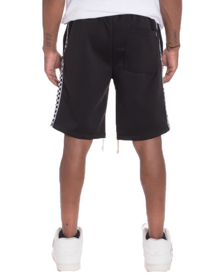 Men's Checkered Stripe Track Shorts