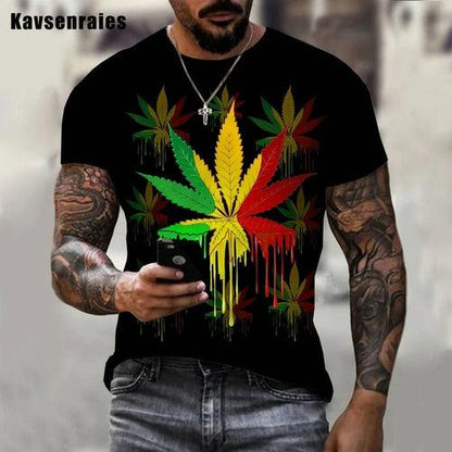 Weed Oversized 3d Printed Shirts