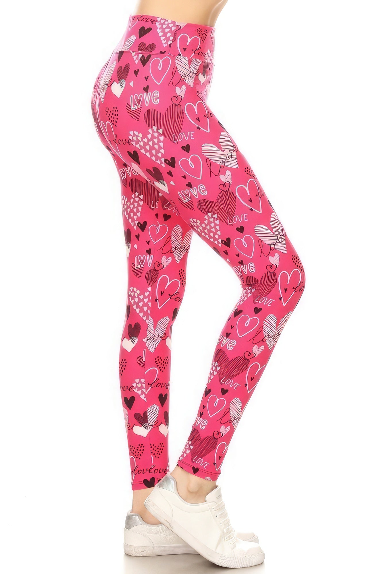 Yoga Band Buttery Soft Print Leggings Side