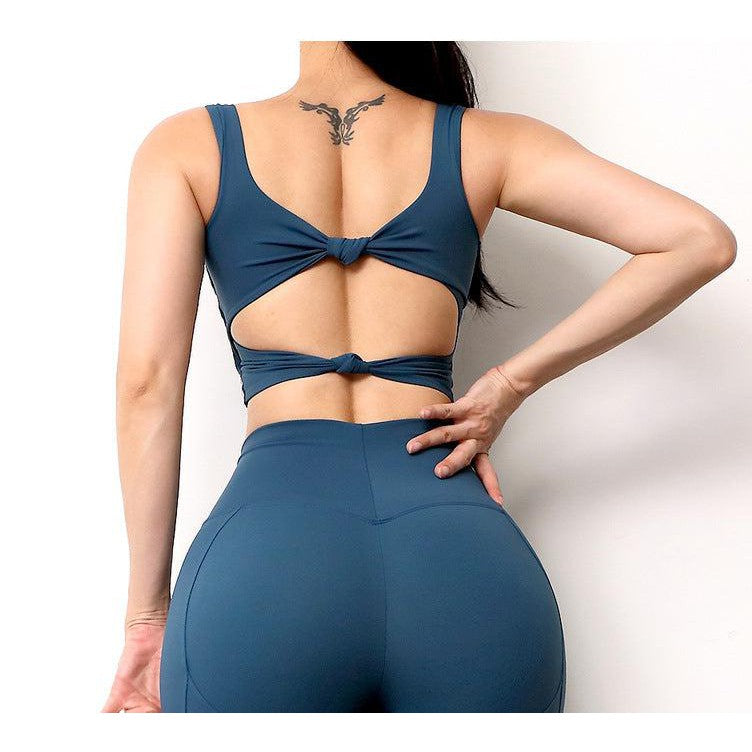 custom logo women 2 piece sets sports bra and shorts set push up bra high impact pad top gym bra biker shorts for women