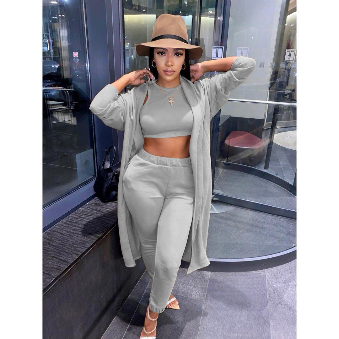 plus size 2022 sportswear women fall Winter Casual Fitness casual Sport outfit Tracksuit 2 3 two piece pants set women clothing