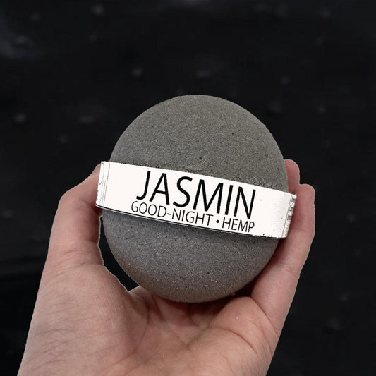 Goodnight Jasmine and Hemp Oil Bath Bomb - 8oz