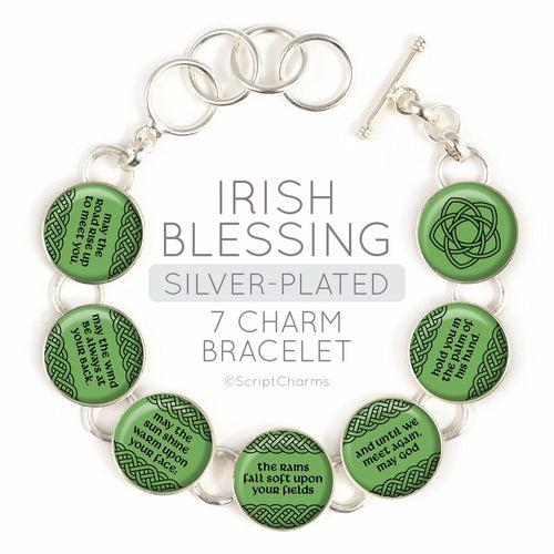 Irish Blessing Silver-Plated Necklace & Bracelet