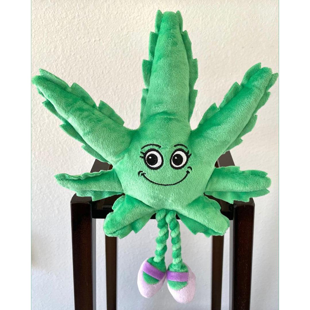 Mary Jane the Marijuana Leaf 420 Dog Toy
