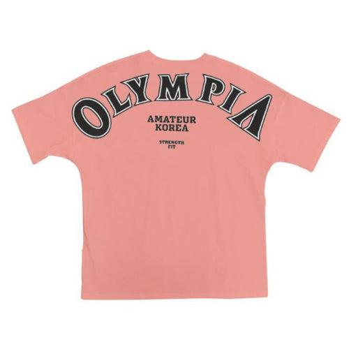 Olympia Cotton Gym Shirt Sport T Shirt Men Short Sleeve Running Shirt