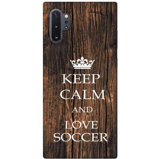 Soccer - Keep Calm Love Soccer - Wooden Backdrop